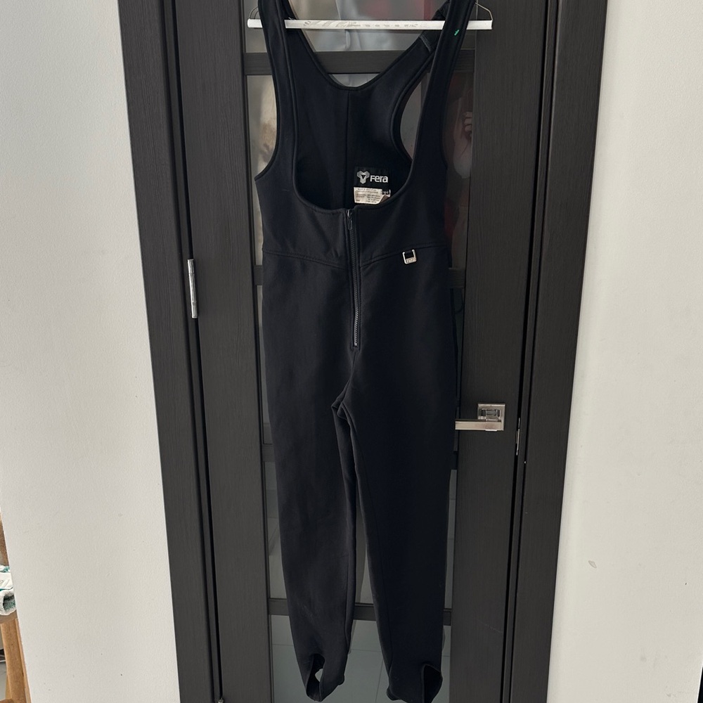 Vintage Fera stirrup Black Insulated bib Overalls